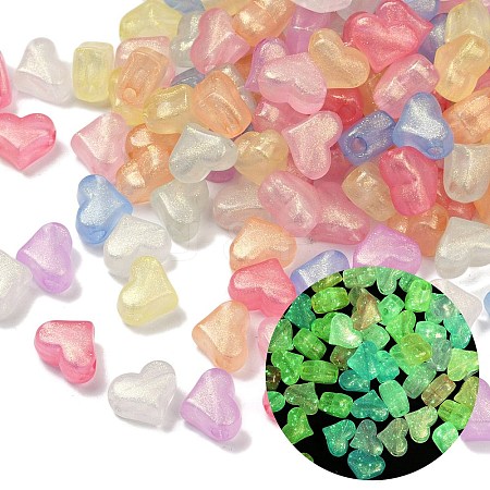 Luminous Transparent Acrylic Beads OACR-B031-15-1