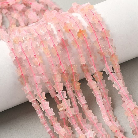 Natural Violet Strawberry Quartz Beads Strands G-G085-B61-02-1