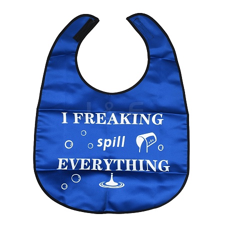 Washable Polyester Canvas Adult Bibs for Eating AJEW-XCP0003-07-1