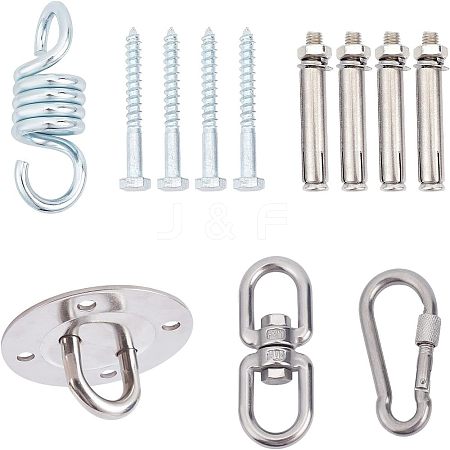 201 Stainless Steel Swing Hook STAS-WH0023-78-1