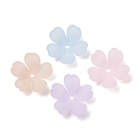 Frosted Acrylic Bead Caps AC-CBA1E6C-08-1