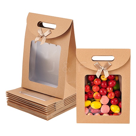 Rectangle Kraft Paper Gift Bags ABAG-WH0038-26B-1