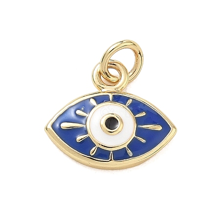 Brass Enamel Pendants KK-CBA3F25-12G-03-1