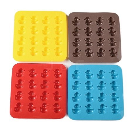 Square with Duck DIY Food Grade Silicone Mold DIY-K075-29-1