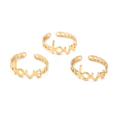 Ion Plating(IP) 304 Stainless Steel Finger Rings RJEW-L102-11G-1