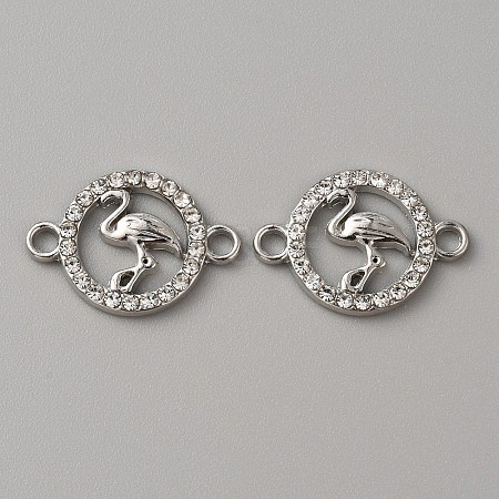 Alloy Crystal Rhinestone Connector Charms LS-FIND-WH0002-74P-1