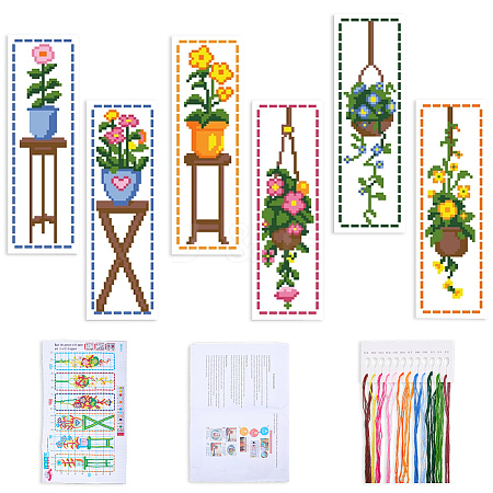 1 Bag Bookmarks Painting Needle Felting Kit for Beginners DIY-CP0013-36B-1