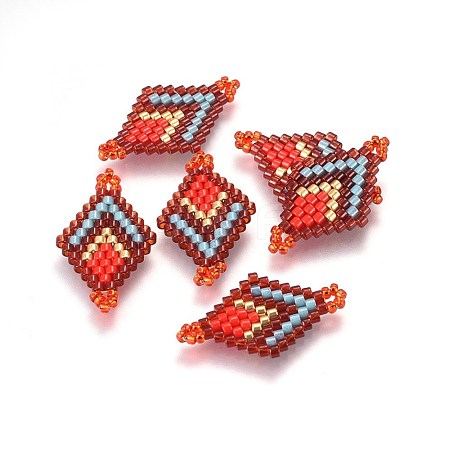 MIYUKI & TOHO Handmade Japanese Seed Beads Links SEED-A029-AA12-1