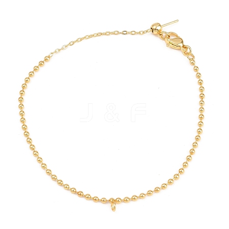 2MM Brass Ball Chain Bracelet Making KK-D238-01G-1