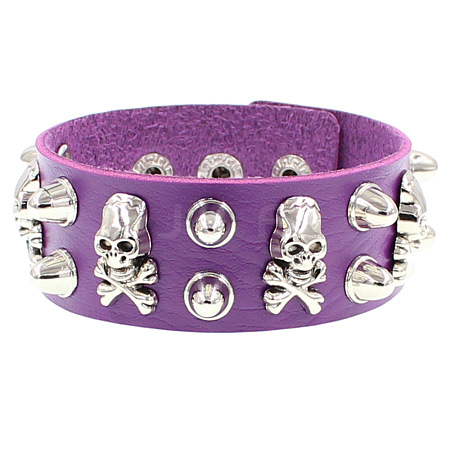 Punk Style Imitation Leather Bangles WG28DDA-15-1