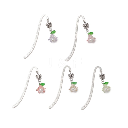 Alloy Hook Bookmarks AJEW-JK00364-1