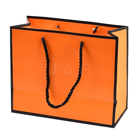 Rectangle Paper Bags with Rope Handles CARB-L011-02B-02-1