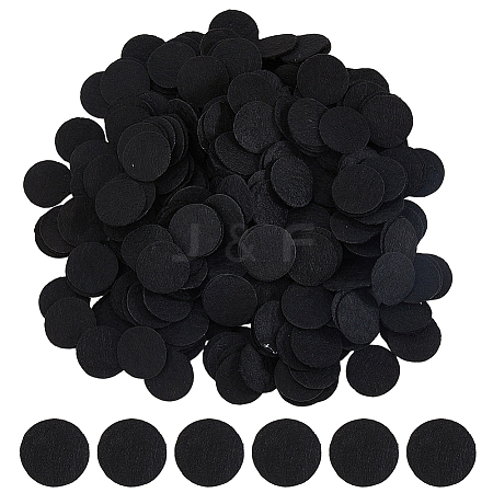 1000Pcs Flat Round Felt Fabric DIY-DC0003-89A-1