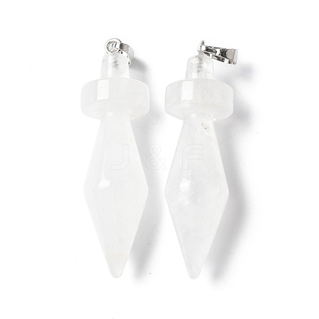 Natural Quartz Crystal Pendants G-C187-03I-1