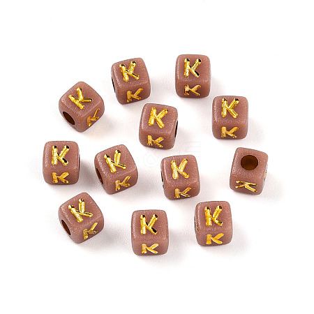 Plating Acrylic Beads OACR-N140-01B-K-1