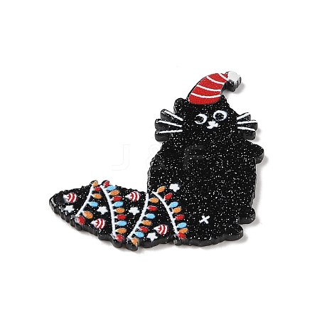 Christmas Cat Acrylic Pendants MACR-K360-01A-1