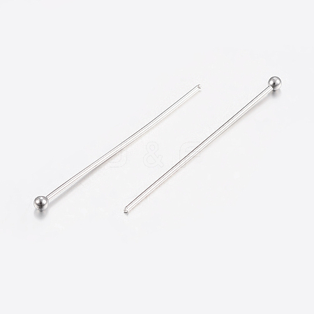 Tarnish Resistant 304 Stainless Steel Ball Head Pins X-STAS-K172-30P-05-1