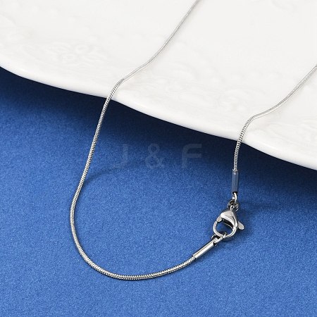 Non-Tarnish 304 Stainless Steel Snake Chain Necklaces NJEW-D285-02P-1