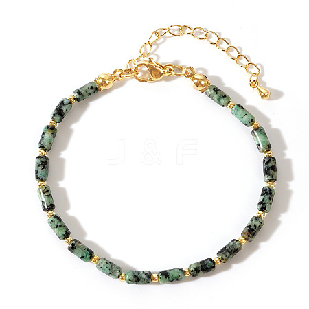 Natural Sesame Jasper Beaded Bracelets for Women MB4926-1-1