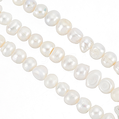 1 Strand Natural Cultured Freshwater Pearl Beads Strands PEAR-HY0001-09-1