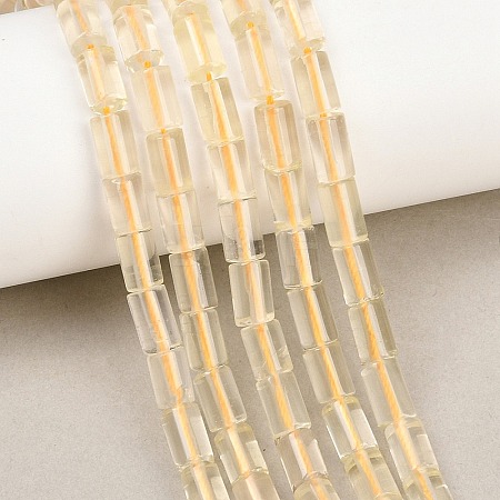 Heated Natural Lemon Quartz Beads Strands G-F832-B01-01-1
