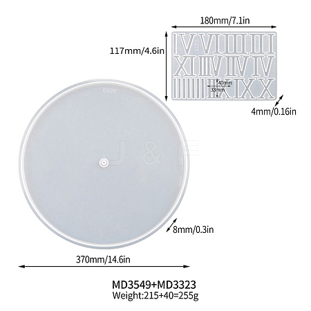 DIY Silicone Clock Display Molds PW-WG90629-02-1