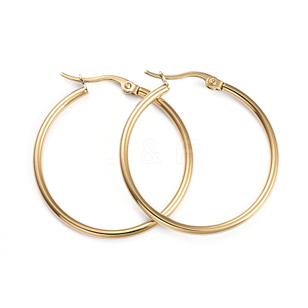 201 Stainless Steel Hoop Earrings EJEW-I245-20F-1