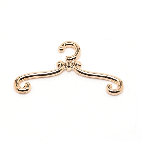 Alloy Doll Clothes Hangers DOLL-WH0001-01KCG-1