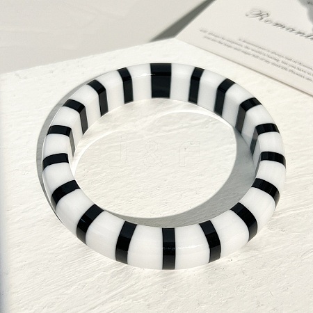 Resin Bangles BJEW-H600-58A-09-1