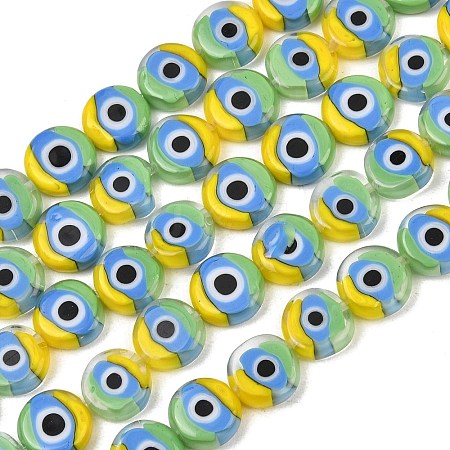 Handmade Evil Eye Lampwork Beads LAMP-C028-01A-02-1