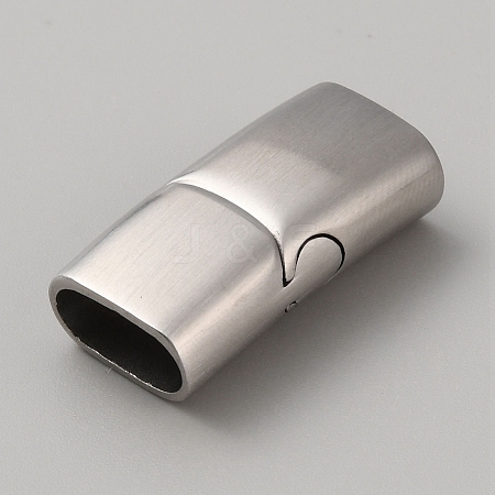 316 Stainless Steel Magnetic Clasps with Glue-in Ends STAS-WH0036-23MP-1
