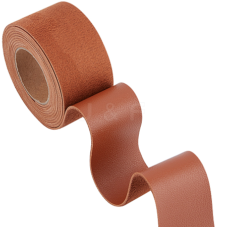 2M PVC Imitation Leather Ribbons SRIB-WH0011-126C-04-1