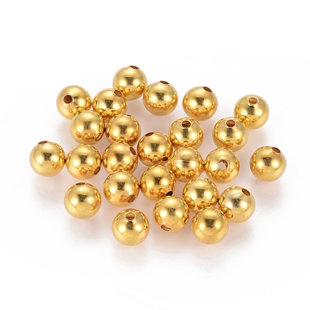 Brass Beads ECR8MM-G-1