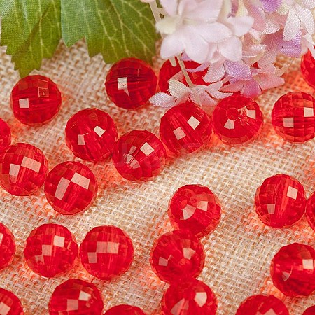 Transparent Acrylic Beads TACR-NH0001-G-10-1