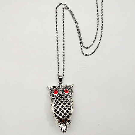 Owl Pendant Necklace for Women Men NU5581-3-1