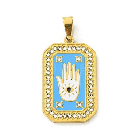 Ion Plating(IP) 304 Stainless Steel Pendants STAS-C101-08G-09-1