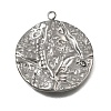 304 Stainless Steel Pendants SA-CBA7C25-01B-P-1