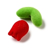 Flocking Opaque Acrylic Beads OACR-P038-01A-01-2
