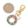 Christmas Alloy Enamel Pendant Decoration KEYC-JKC00908-4