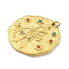 Real 18K Gold Plated PVD Vacuum Plating 304 Stainless Steel Pendants STAS-L278-003G-11-2