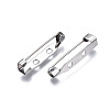201 Stainless Steel Brooch Pin Back Safety Catch Bar Pins STAS-S117-021C-4
