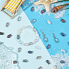 80Pcs 4 Colors Transparency Electroplate Glass Beads GLAA-SC0002-88A-5