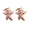 Christmas Alloy Enamel Pendants ENAM-K069-44F-G-1