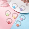 Transparent Acrylic Finger Rings RJEW-JR00957-1