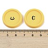 Smiling Face Resin Cabochons CRES-S372-01B-3