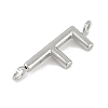 304 Stainless Steel Letter Connector Charms LS-STAS-M108-01P-06-2