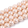 Electroplate Opaque Glass Beads Strands X-GLAA-T032-P10mm-AB09-1