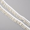 Double Tiers Pleated Chiffon Polyester Ribbons OCOR-TAC0013-05B-1