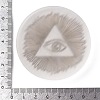 Flat Round Natural Selenite Slice Coasters DJEW-C015-02E-02-3