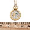 Brass Twelve Constellations Tarot Pendant Necklaces NJEW-Q006-01I-G-3